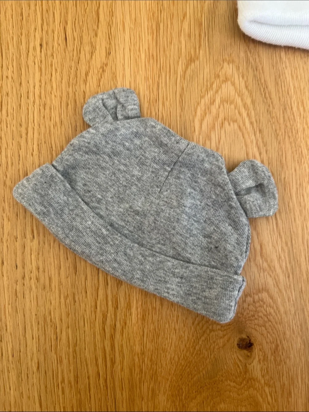 Burt's Bees Baby Pink and Gray Striped Hooded Jacket with Bunny Lining